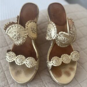 Jack Rogers Gold Women's Sandals